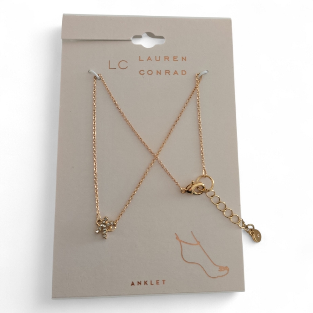LC Lauren Conrad Gold Anklet| Letter "K" Initial‎